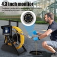 thumbnail image 4 of Pipe Inspection Camera, Borescope Inspection Camera Sun Visor 4.3 Inch Monitor  for Construction Underground Pipeline for Cable Pipeline 20m / 65.62ft,30m / 98.43ft,50m / 164.04ft, 4 of 7