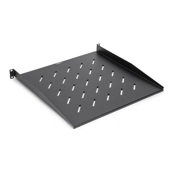 Rocstor 1U Universal Vented Rack Mount Shelf 17.72" Depth Black Y10E019B1