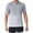 Gray, variant on T-shirts for Men Short Sleeve Hooded Shirts Casual Sport Solid Color Elasticity Breathable Blouse Dark Blue XL Mens Tops