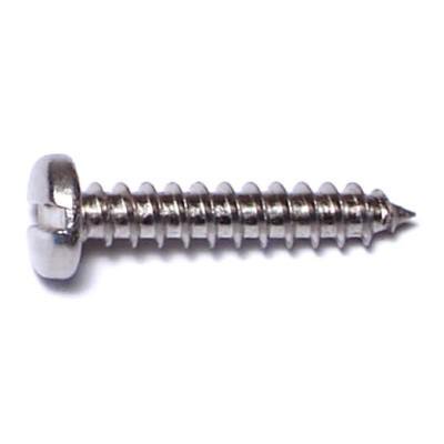 

#6 x 3/4 18-8 Stainless Slotted Pan Sheet Metal Screws SMSPSS-271 (30 pcs.)