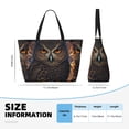thumbnail image 4 of Easygdp Classical Style Brown Owl Bolsa de Viaje de Playa de Gran Capacidad, Bolsa Tote Perfecta para la Playa, Escapadas de Fin de Semana y Viajes, 4 of 7