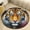 Flannel-3, variant on Fierce Tiger Roar Print Round Area Rugs for Bedroom Living Room, 4FT Soft Comfy Indoor Circle Carpets, Floor Mat