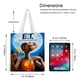 thumbnail image 5 of E.T., el Extraterrestre Bolso de tela con estampado de lienzo para mujer, bolsa de compras reutilizable y estética, con cremallera interior, regalo para mujer,40*40cm., 5 of 6