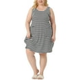 thumbnail image 2 of Agnes Orinda Plus Size Sleeveless Nightgowns for Women Pajama Soft Nightshirt  Family Sleepdress with Pockets, 2 of 5