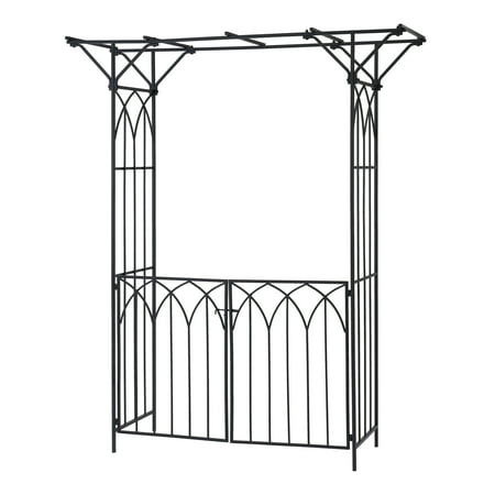 arbor gate metal garden sabine arched mainstays lake