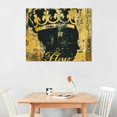 thumbnail image 2 of Nawypu  Black and Gold King Queen Wall Decor Golden Crown Painting Bedroom Decor King Queen Wall Art Canvas Prints Framed Ready to Hang, 2 of 6