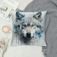 thumbnail image 2 of MLJA  Blue-Eyed Wolf Printed Twin Sides Decorative Throw Pillow Cushion Covers ,Throw Pillow Cases for Couch Bedroom Car, 2 of 5