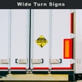 thumbnail image 3 of Caution This Vehicle Makes Wide Right Turns Sign Vinyl Sticker Truck Decal Trailer Label Safety Markings for Bus, Tanker Truck, Dry Van and Reefer Trailers - Truck Markings Self Adhesive (10" Diamond), 3 of 3