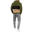 thumbnail image 4 of Jacket Fashion Sports Winter Warm 2 Piece Set Printing Casual Sweatshirt Sweatpants 2 Pcs Set Man Clothing Daily Streetwear Fitness Running Sportswear Casual Clothing, 4 of 5