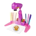 thumbnail image 3 of Yimiti Children'S Drawing Projector: 32 Cartoon Slides & 12 Color Brushes For Creative,Purple, 3 of 8