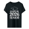thumbnail image 3 of MEICHEN Graduation Gifts for Her: Class Of 2026 Senior 26 High School Graduation T Shirt Womens Spring Summer Tops, 3 of 3