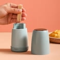 thumbnail image 3 of ABS Plastic Toothpick Storage Box Organizer Kitchen Utensils Creative Hand Press Green, 3 of 8