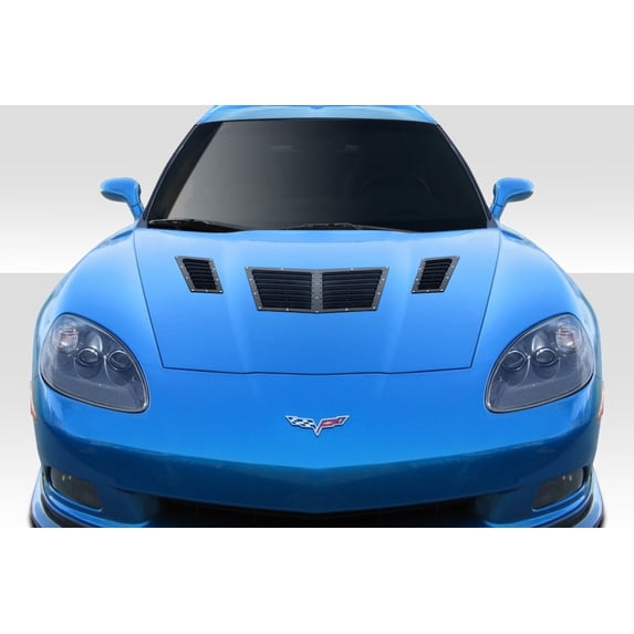 2005-2013 Chevrolet Corvette C6 Duraflex GT1 Hood Vents - 3 Piece