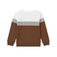 thumbnail image 5 of Gfyviroh Pullover Tops for Baby Boys and Girls Casual Color Block Children Clothes Crew Neck Loose Long Sleeve T-shirts,1-15 Y, 5 of 5
