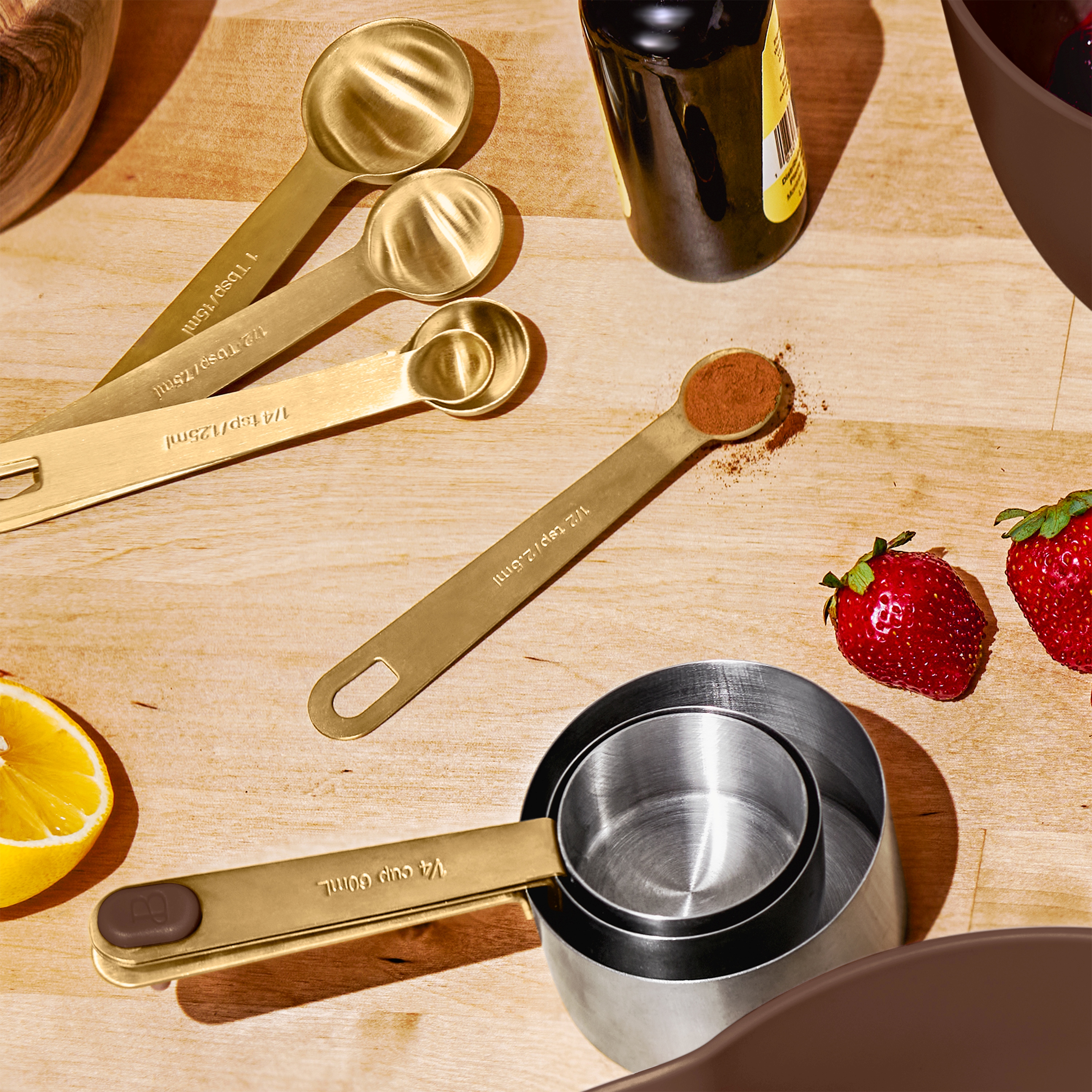 Beautiful 14-Piece Mix & Measure Set by Drew Barrymore, Brown photo 5