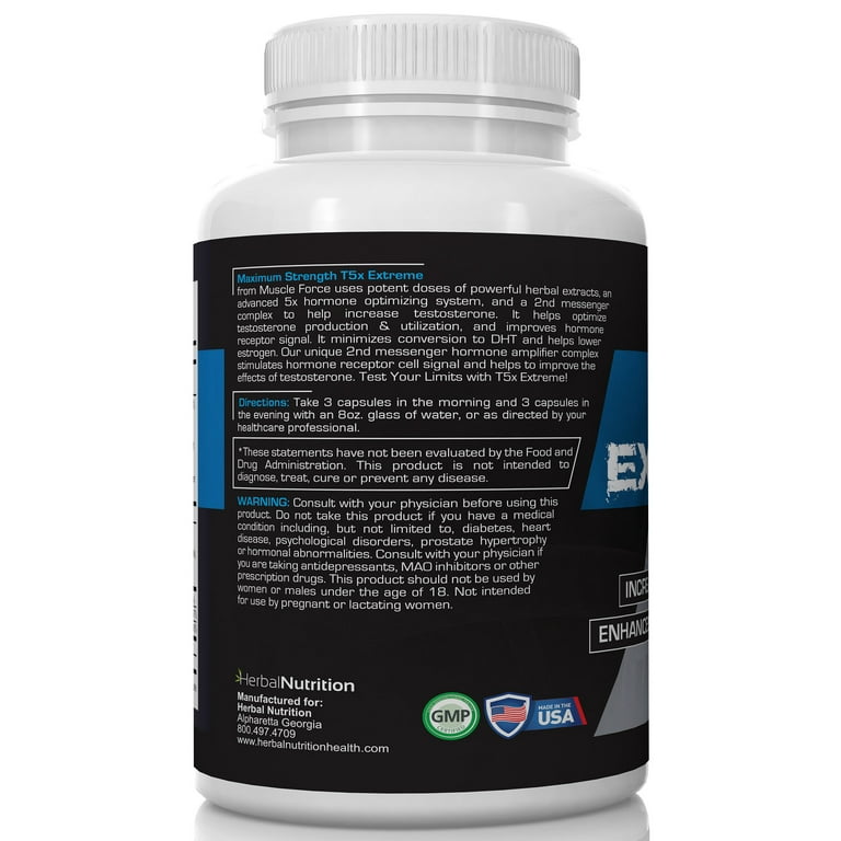 Muscle Force T5X Extreme Testosterone Booster, Sexual