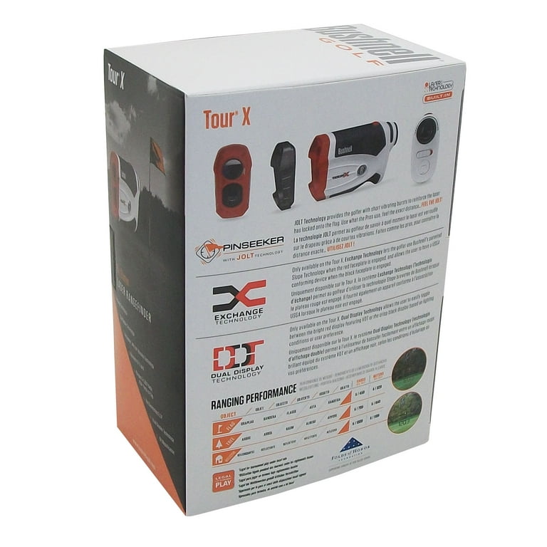 BUSHNELL TOUR X LASER GOLF RANGEFINDER JOLT & SLOPE
