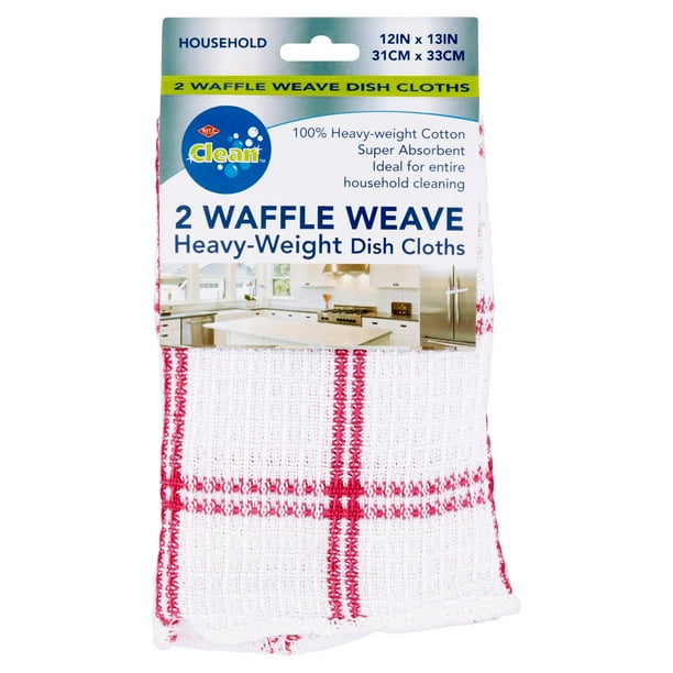 Ritz Clean Waffle Weave HeavyWeight Dish Cloths, 2 count