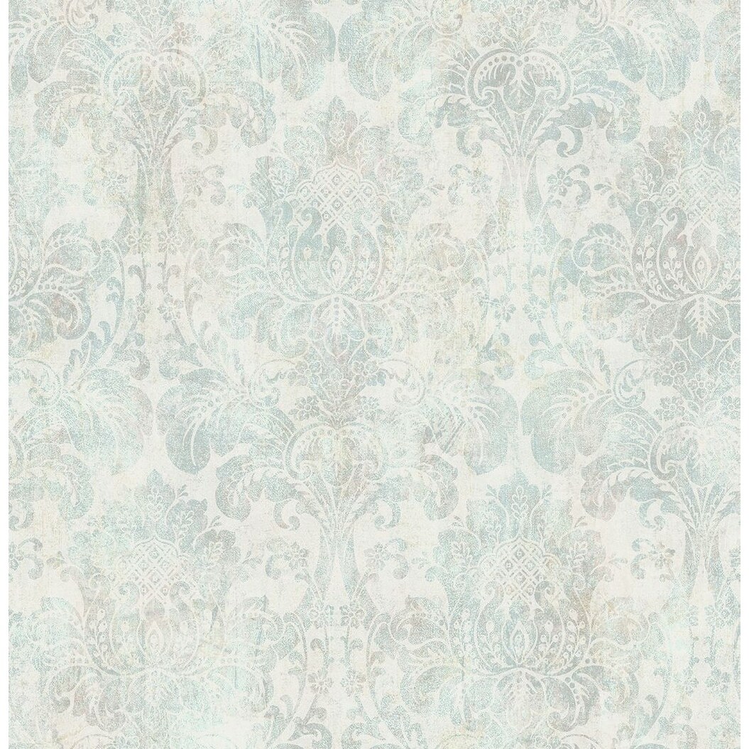 Distressed Damask Wallpaper - Walmart.com - Walmart.com