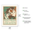 thumbnail image 2 of American Posters (1890-1900) - Arenthon Gallery Paris France - Vintage Art Exhibition Poster by William H. Bradley - Fine Art Matte Paper Print (Unframed) 24x32in, 2 of 4
