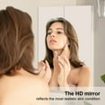 thumbnail image 2 of Hironpal Bathroom Corner Mirror Cabinet,18" x 24" 2 Doors Medicine Cabinet Wall Mounted,White, 2 of 7