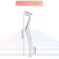 thumbnail image 2 of 2pcs Lash Tweezers Set, Stainless Steel Upgraded 2 in 1 Lash Extension Tweezers with Comb Eyelash Applicator for Volume Isolation Classic Lashes Smeared False Lashes (Rose Gold, Silver), 2 of 7