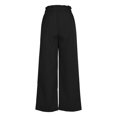 thumbnail image 4 of RYRJJ Wide Leg Palazzo Pants for Women - High Waist Casual Beach Lounge Pants Drawstring Baggy Flowy Trousers with Pockets(Black,M), 4 of 6