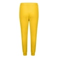 Zynviq Pants Men under 10 Yellow Elastic Waist Jogger Graphic Fleece