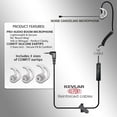 thumbnail image 4 of Klein Electronics 3.5mm Connector Earpiece for Cellular Phones, Noise Canceling Boom Microphone, Lightweight & Secure Communication, Right Ear Usage Only, Includes 3 Sizes of Soft Silicone, 4 of 4