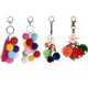 thumbnail image 5 of Boho Colorful Fuzzy Ball Borla Colgante Llavero Llavero Llavero Hugo Llavero, 5 of 10