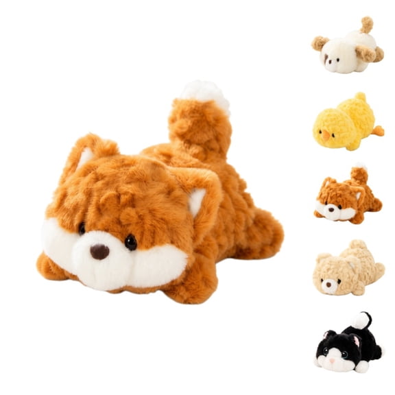 Wizlet Cute Brown White Fox Stuffed Animal Plush Toy, 3.9in Soft Plushie for Kids, Adorable Pet Doll, Cuddly Soft Plushie Pillow Gift for Kids & Adults