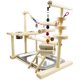 thumbnail image 1 of Puesto de juegos para loros, puesto de juegos para pájaros, juguete interactivo colorido para pájaros, percha para loros, gimnasio probado y confiable, 1 of 5