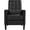 Black, variant on Alden Design Modern Tufted Faux Leather Recliner with Footrest for Living Room, Brown