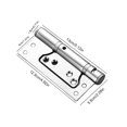 thumbnail image 3 of Conector invisible de la puerta de la bisagra de puerta del acero inoxidable resistente de la bisagra de puerta de 5 pulgadas, 3 of 8