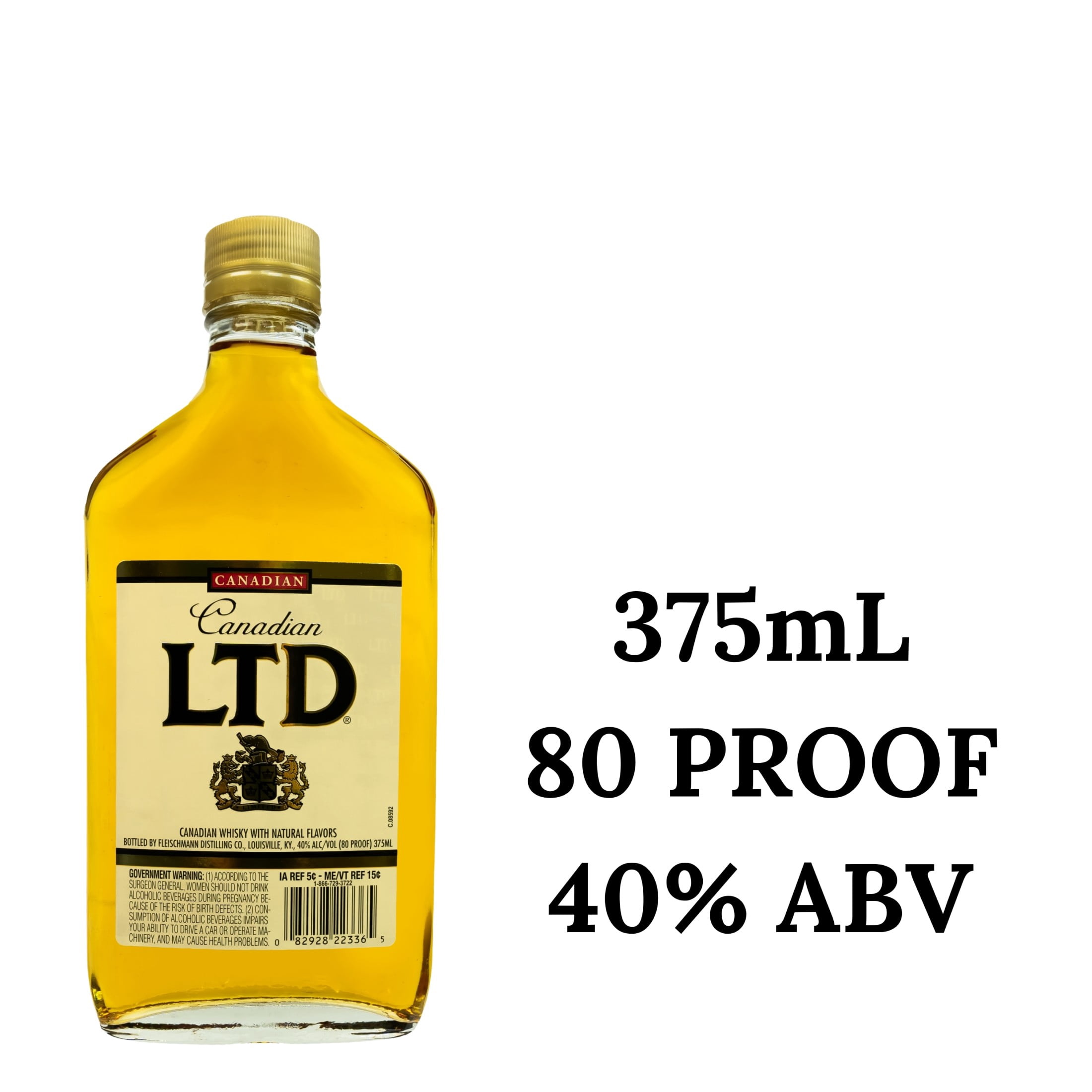 Canadian LTD Canadian Whisky, 375ml 80 Proof - Walmart.com