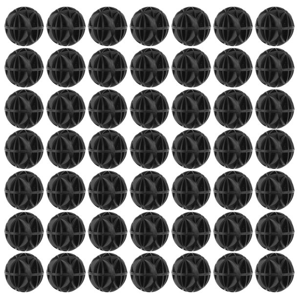 EeaseMX 50 bolas biológicas para filtro de acuario, color negro