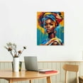 thumbnail image 3 of Nawypu Black Wall Art Abstract African American Woman Poster Afro Girl Canvas Painting Modern Aesthetic Pictures for Living Room Decor, 3 of 5