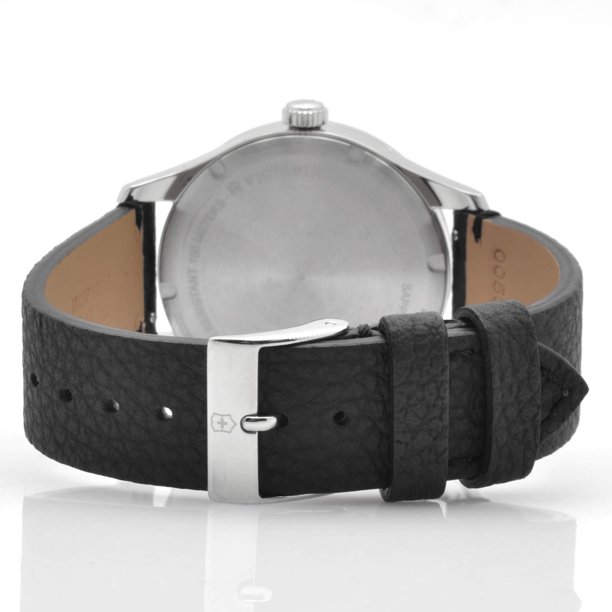 Victorinox Alliance Small Silver Dial Leather Strap Ladies Watch 241827