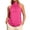 Hot Pink, variant on Likimi Tank Tops For Women Summer High Neck Solid Color Sleeveless Elegant Fashionable Shirt Army Green Size L