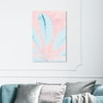 thumbnail image 2 of Wynwood Studio 'Long Leafy Blue' Floral and Botanical Wall Art Canvas Print - Pink, Blue, 16" x 24", 2 of 2