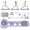 Purple, variant on VENTOPYR 59.8" Foldable Pilates Reformer Board with Resistance Bands, Push-Up Handles & Balance Board – 6-in-1 Home Gym for Full Body Workout, Core Training & Flexibility,Pink