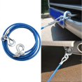 thumbnail image 3 of Heavy Duty Towing Rope 4m 5 Tons Wire Rope Safety Hook Steel Rope Emergency Towing Car, 3 of 5