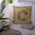 thumbnail image 3 of Monogram Letter Musical Instrument Alphabet Fabric Decorative Pillow, 3 of 4