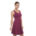 thumbnail image 2 of Women's Sleeveless Racerback A Line Summer Dress, S, Plum, by Ambesonne, 2 of 3