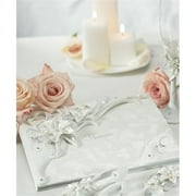 Weddingstar 7233 Sculptural White Tiger Lilies Traditional Guest Book