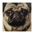 thumbnail image 4 of WYYP Pug Dog Square Tablecloth Waterproof Resistant Fabric 100% Polyester Fiber 40*40, 4 of 8