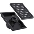 thumbnail image 2 of ixir  Square Stainless Steel Shower Drain - Matte Black 4-inch, 2 of 5