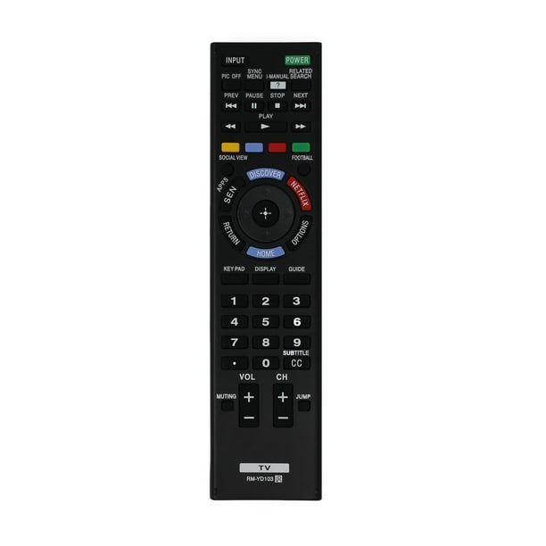 Replacement Sony RMYD103 TV Remote Control for Sony KDL48W580B Television