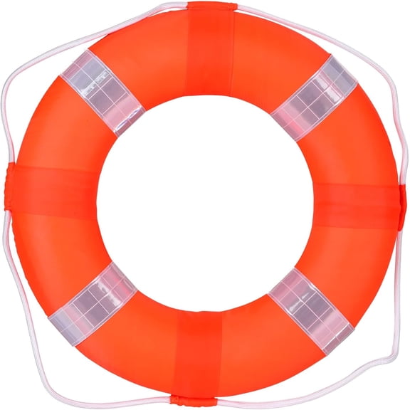 20 Inch / 50cm Pool Safety Life Preserver Throw Ring Buoy- Swim Foam Rings for Swimming Pool Wall Decoration