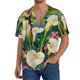 thumbnail image 1 of Fotbe Tropical Floral Jungle Camisa Estampada de Manga Corta para Hombre, Casual de Verano, Estilo Playero, Sin Arrugas-Medium, 1 of 5